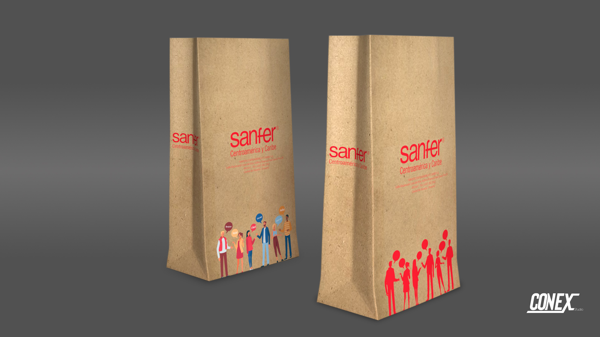 Diseño Bolsa de Papel Manila Sanfer